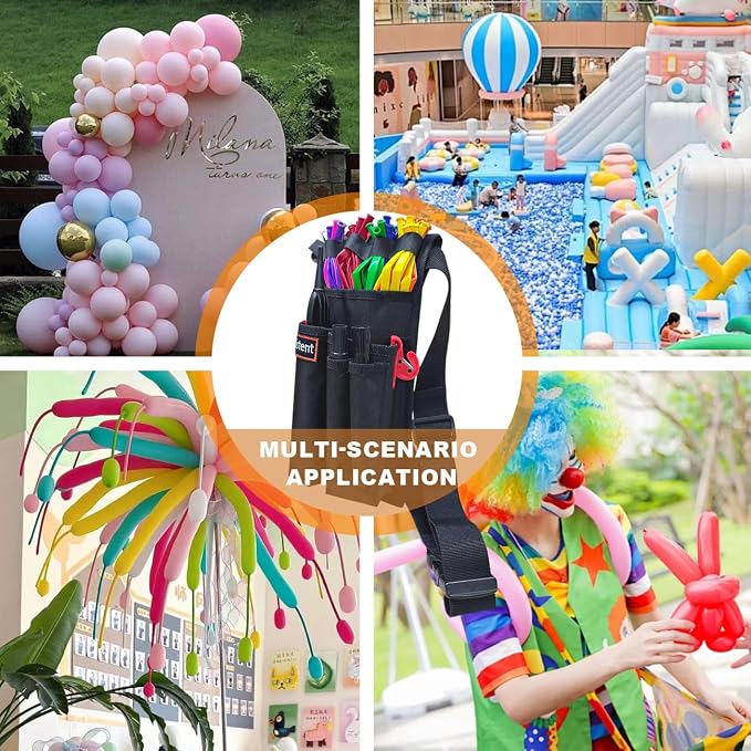 Multi-Pocket Balloon Organizer Portable Balloon Storage Bag Adjustable Tools - Image 5