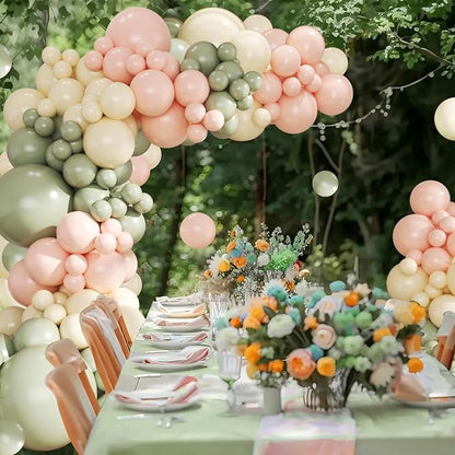 Sage Green Balloon Arch Kit for Baby Shower Bridal Shower Decorations | 124Pcs - Image 5