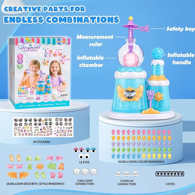 Amy&Benton 195pcs Princess DIY Sticky Balloons - Image 6