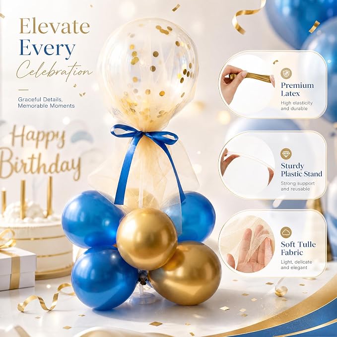 BBTO 4 Set Table Centerpieces Balloons Stand Kit Table Stand Holder - Image 6