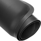 Saloniture 3 ft. x 5 ft. Salon & Barber Shop Chair Anti-Fatigue Floor Mat - Black Semi Circle - 5/8 in. Thick