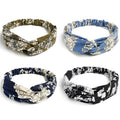 Elastic Knotted Headbands for Women Cloth Head Hair Bands for Women's Hair Non Slip Boho Wrap Twisted Hair Accessories