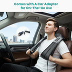 Nekteck Shiatsu Neck Massager for Pain Relief Deep Tissue with Heat, 3D Kneading Massage Pillow Back Shoulder Massagerfor Body Muscle, Plug-in Use for Home Office Car, Gifts for Mom Dad Him Her