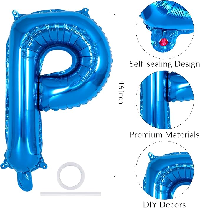 Happy Birthday Balloons Banner, Foil Balloon Personalized Name Letters Balloons - Image 4