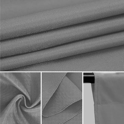 CPLIRIS 10x20ft Grey Backdrop for Photography, Dual-Size Dual-Pocket Design - Image 2