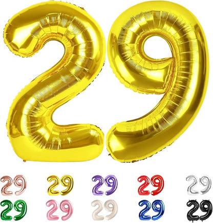 29 Balloon Numbers 40Inch for 29th Men Women Birthday Decorations, Inflation by Mluchee