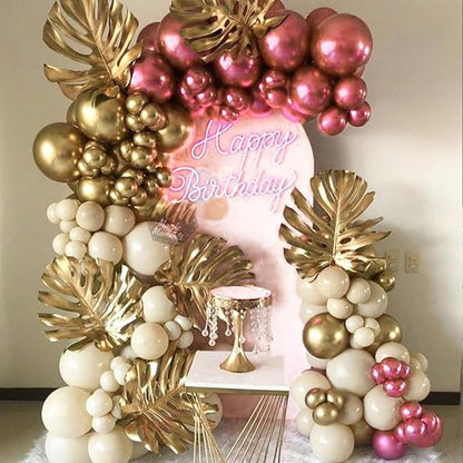 PartyWoo Metallic Pink Balloons 140pcs Chrome Hot Pink Magenta Fuchsia | 18 12 - Image 7