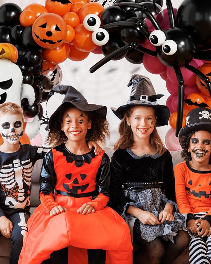 Halloween Balloon Arch Garland Kit, Explosion Star Ghost Foil Balloons - Image 3