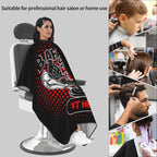 Custom Barber Cape for Men Personalized Professional Hair Cutting Cape with Text for Home Salon Barbershop
