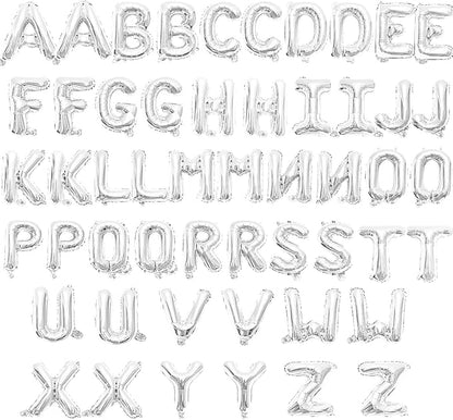 52 Pieces 16 Inches A-Z Letter Balloons – 2 Sets of Alphabet Mylar Balloon by Tedercle