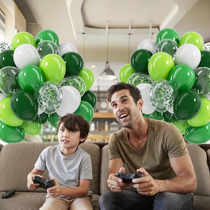 60Pcs Green Balloons 12inch - Image 7