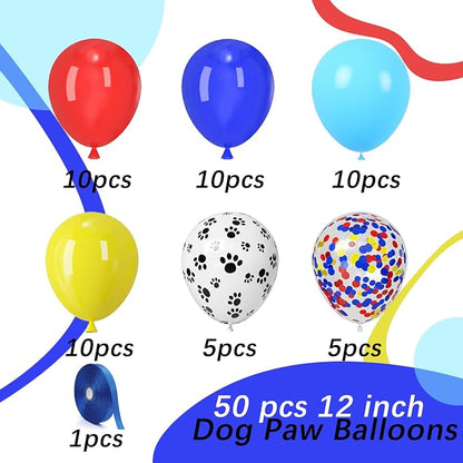 Dog Paw Latex Balloons - Image 2