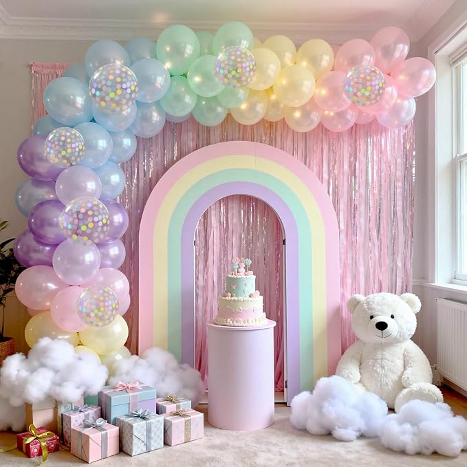 Pastel Rainbow Balloons, Pastel Color Balloons - Image 6