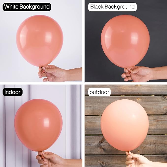 PartyWoo Dusty Pink Balloons 50pcs Dusty Rose Boho Netural Pink Color | 12 Inch - Image 2