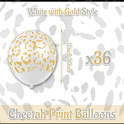 Gejoy 36 Pcs Cheetah Balloons Leopard Print Balloons 12 Inch Spots Latex - Image 2