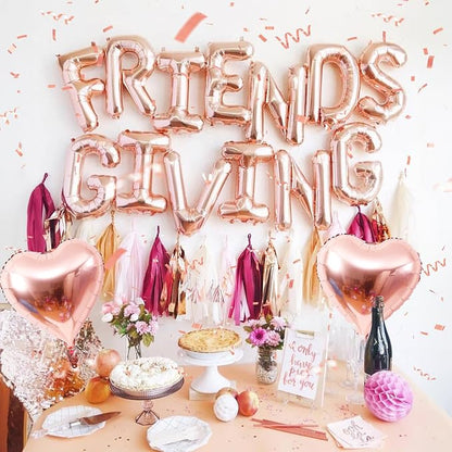 Jobkoo Friendsgiving Balloons Friends Giving Party Decorations 16 Inches Tall - Image 4