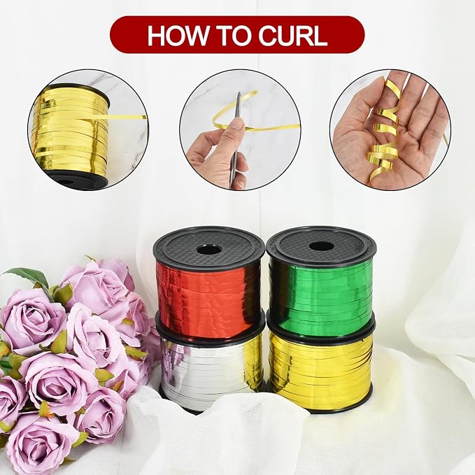 TONIFUL 400 Yards Curling Ribbon-Balloon Ribbon-Balloon String - Image 3