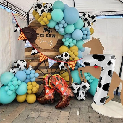 Cow Print Number 7 Balloon 40 inch, Cow Birthday Party Balloons Decorations | - Image 3