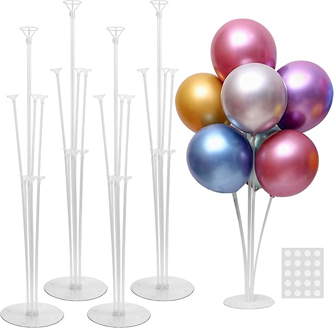 4 Sets Balloon Stand Kit For Table, Balloon Sticks by JOYYPOP