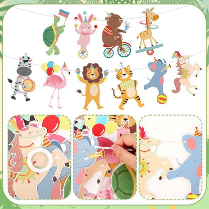 Hooqict Party Animal Banner Animal Birthday Party Decorations Happy Birthday - Image 8