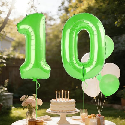 40 Inch Number 10 Balloons for 10th Birthday Party Decorations, 0-100 Fruit - Image 3