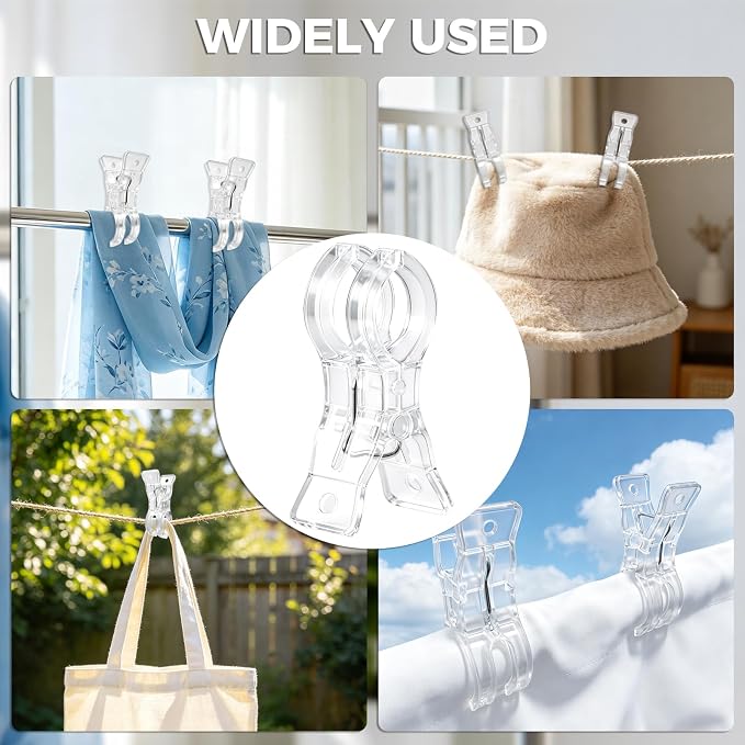 Balloon Arch Clips, Large Clear Spring Clamps - Image 7