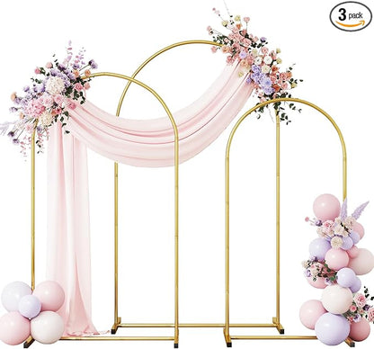 RUBFAC Arch Backdrop Stand Set of 3, 6FT/6.6FT/7.2FT by RUBFAC