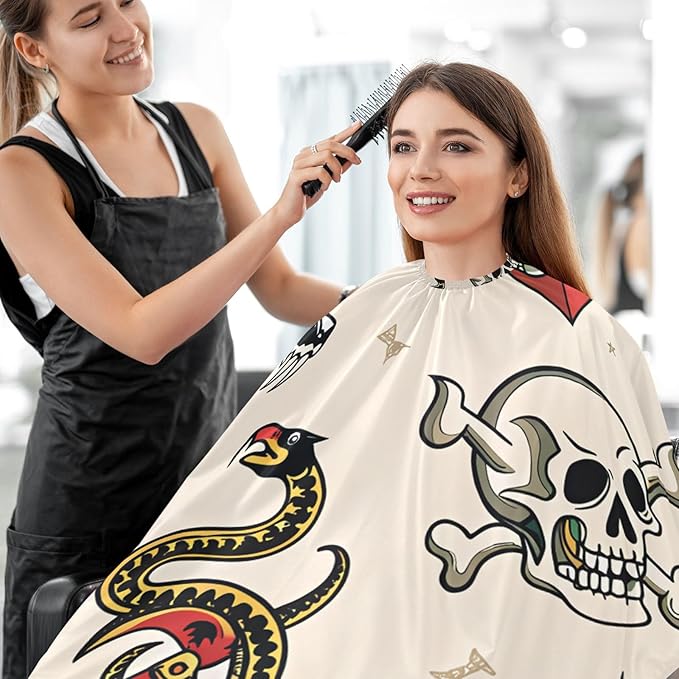 Kigai Hair Cutting Cape for Men & Women Waterproof Professional Barber Cape with Adjustable Closure Snap
