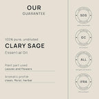 VINEVIDA Clary Sage Essential Oil - 32 oz (946.36 ml) - Undiluted - DIY Candle Scents & Soap Making - Bulk