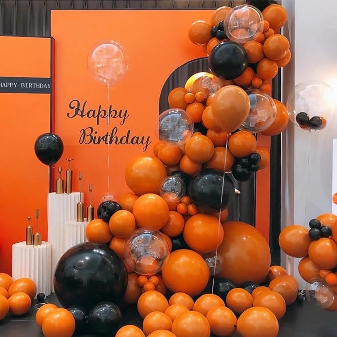 Voircoloria 130pcs Burnt Orange Balloons Garland Arch Kit, 18 12 10 5 Inch | - Image 4