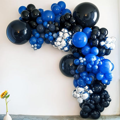 Blue And Silver Balloon Arch Kit, Dark Navy Balloons - Image 4