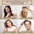 2PCS Anti Dandruff Comb, Scalp Detox Comb for Scalp Build Up, Sweep Dandruff Removal Brush for Hair Care (Patented)