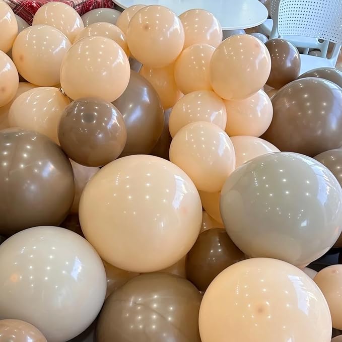 Voircoloria 90pcs Pastel Orange Balloons Garland Arch Kit, 18 12 10 5 Inch | - Image 4
