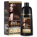 Dark Brown Hair Dye Shampoo, Hair Color Shampoo for Women, 3 in 1 Hair Dye for Gray Hair 100% Grey Hair Coverage/Instant/Herbal Ingredients 17.6 OZ
