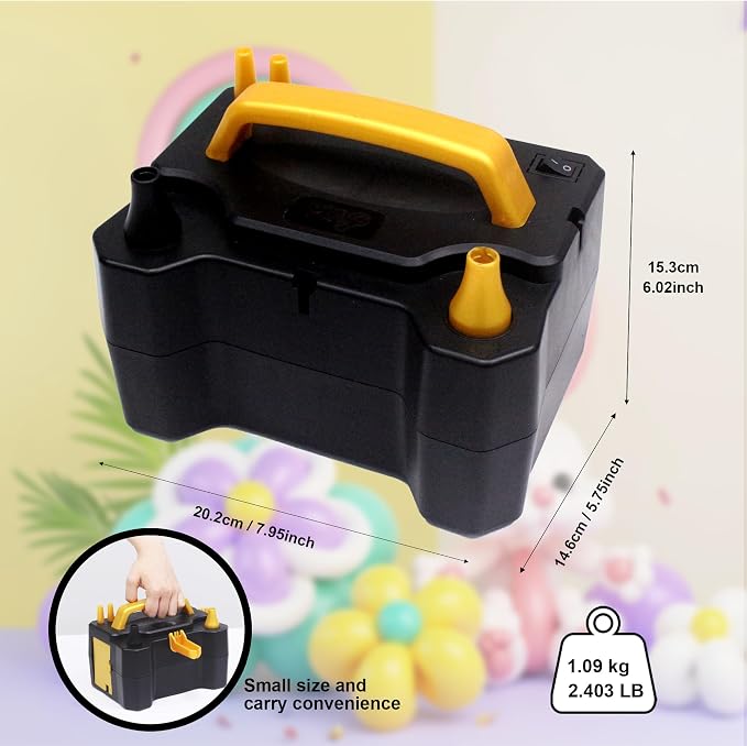 3-in-1 Balloon Electric Inflation & Vacuum Electric Pump | Fast - Image 3