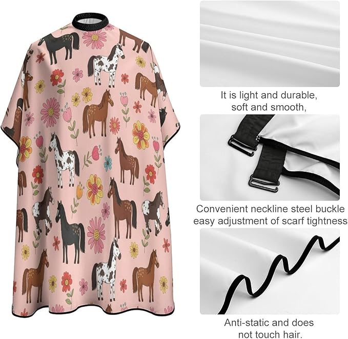 Barber Cape Waterproof Lining Anti Static Design for Salons/Home Use