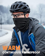 Winter Neck Warmer Gaiter Ski Face Mask, Breathable Fleece Balaclava Windproof Cold Weather Scarf