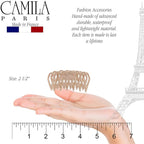 Camila Paris CP3524 French Small Hair Clips for Women With Thick, Long, Curly, or Wavy Hair - Girls Claw Clip, Durable Styling Big Clip, Strong Hold No Slip Grip - Made in France