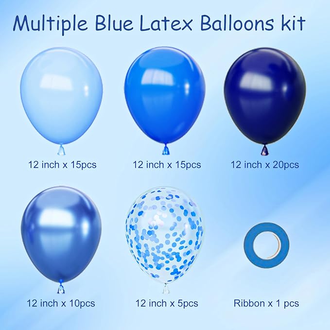 Blue Balloons Set - Image 2