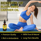Uocasi Black Seed Oil, Cold Pressed, 100% Pure & Natural , Hair Growth & Skin Care, 2.02 Fl Oz