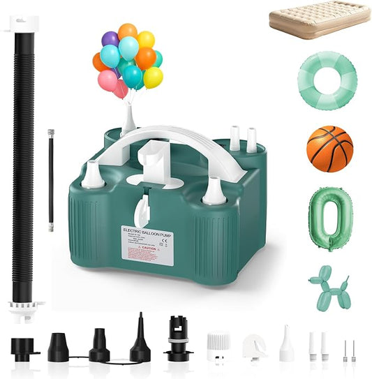 Electric Balloon Pump 4-in-1 Air Pump Portable Electric Balloon Blower Machine by Kusamue