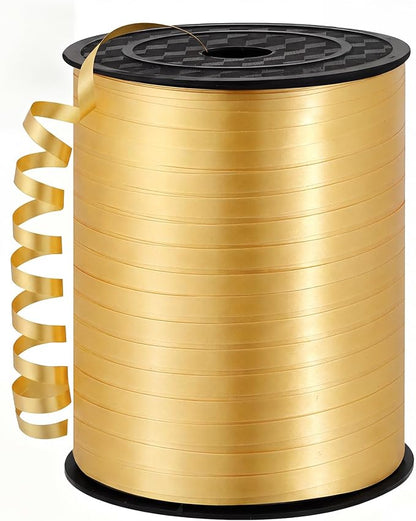 woric 600 Yards Gold Curling Ribbon 1/5 Inch Balloon String Ribbons | Plastic by woric