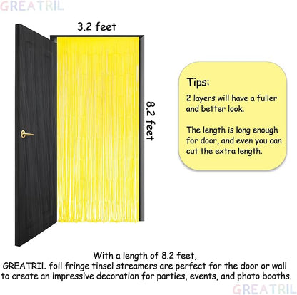 Yellow Streamers Party Backdrop - Image 6