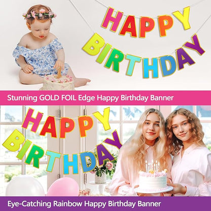 Pre-Strung Happy Birthday Banner - Image 8