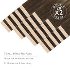 WENNALIFE Tape in Hair Extensions Human Hair, 40pcs 100g 18 inch Balayage Chocolate Brown to Honey Blonde Hair Extensions Real Human Hair Straight Tape in Extensions Reusable Real Hair Extensions