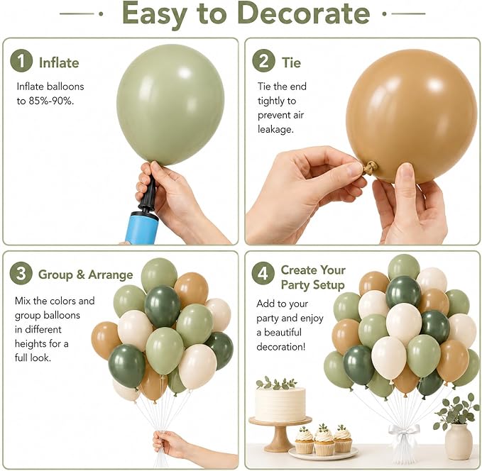 Avocado Green Balloons - Image 5