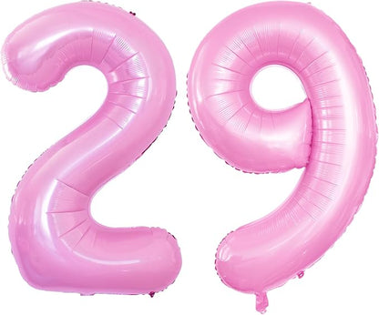 Number 29 Balloons for 29th Birthday Party Decorations, 42 Inch Jumbo Foil by GOER