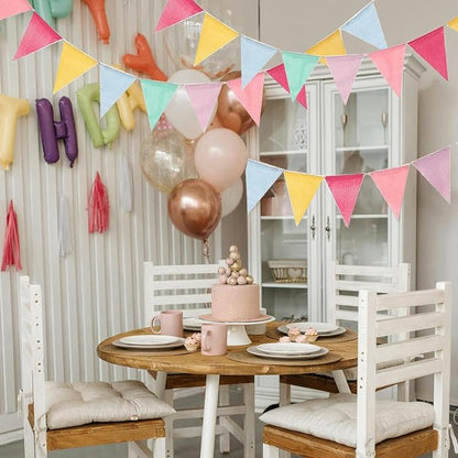 Pennant Banner Flags Pastel, Baby Shower, Birthday Decor – Party Decoration - Image 6