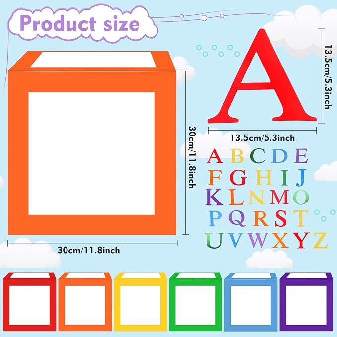 ReliThick 6 Pcs Custom Letter Toy Inspire Party Boxes - Image 2