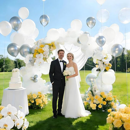 110pcs White Balloons 12 inch - Image 5